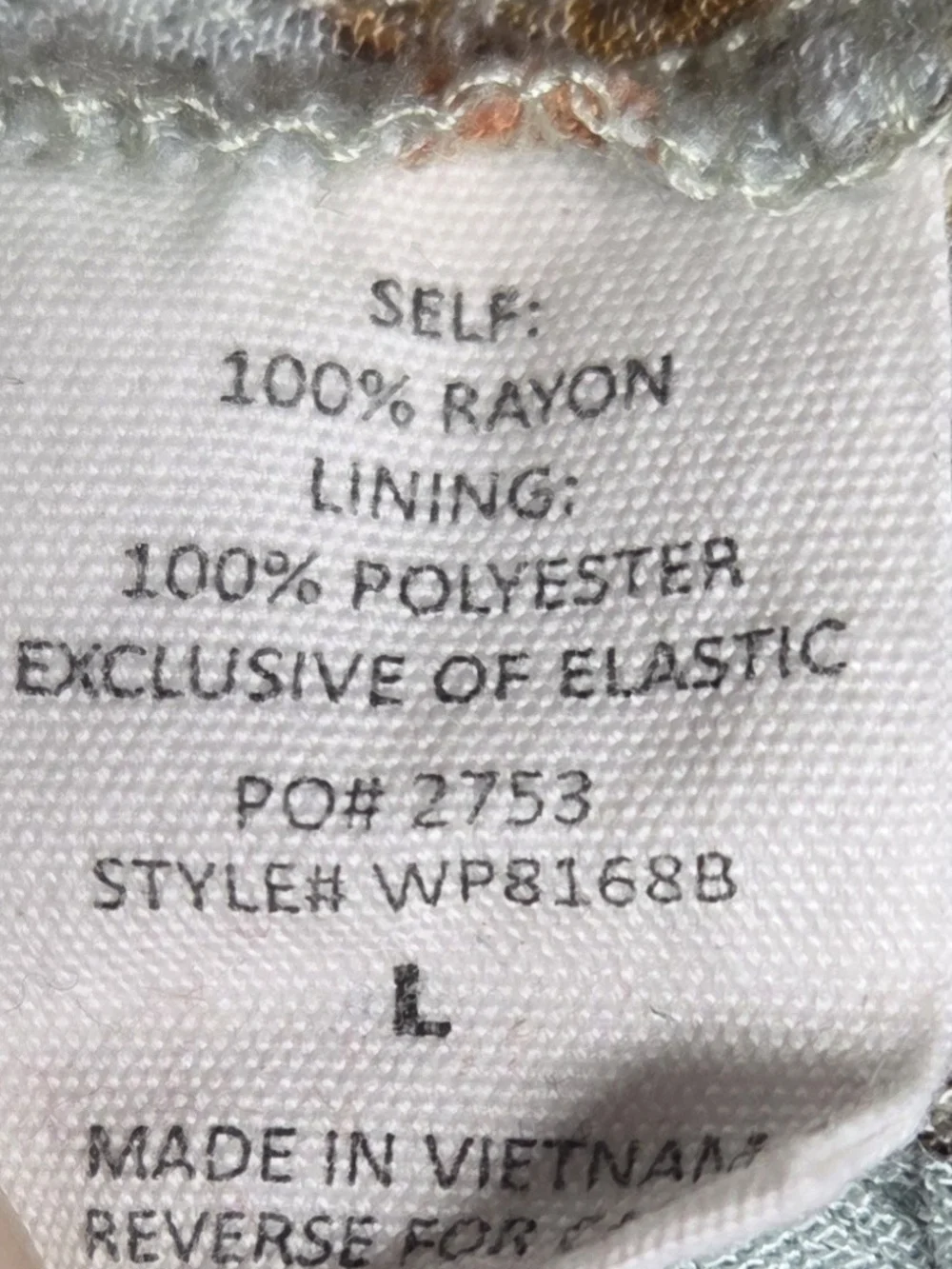 Timing Sage Printed V-Neck Wide-Leg Jumpsuit Vacation Resortwear Size L - Picture 7 of 7